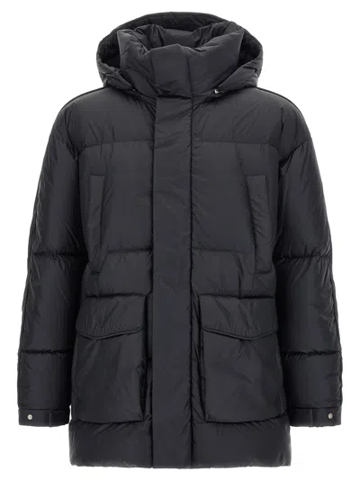 Laminar Black Polyamide Full-length Men's Jacket
