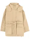 Laminar Chic Mid-length Trench Coat For Women In Multi