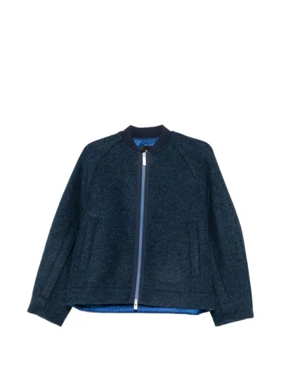 Laminar Bomber Jacket In Blue