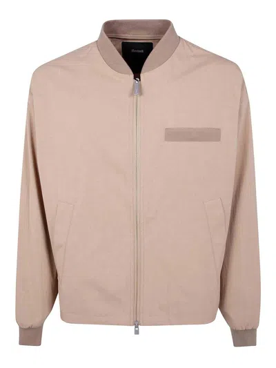 Laminar Bomber Jacket In Brown