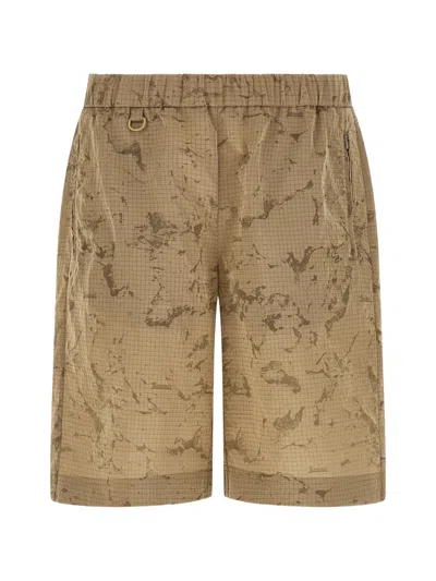 Laminar Camouflage-print Bermuda Shorts In Brown