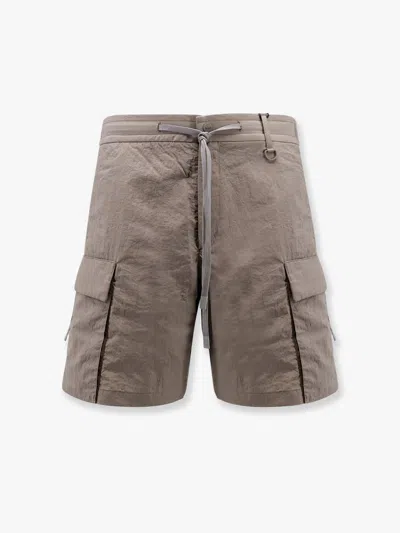Laminar Cargo Nylon Bermuda Shorts In Grey
