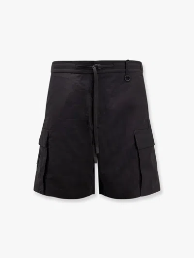 Laminar Cargo Nylon Bermuda Shorts In Black