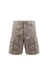 Laminar Cargo Nylon Bermuda Shorts In Gray