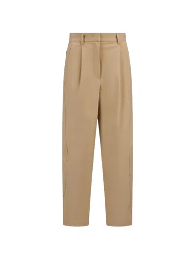 Laminar Comfort Tech Tailored Trousers In Brown
