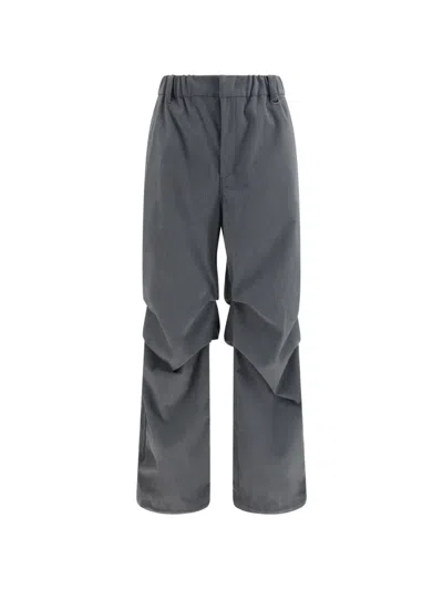 Laminar Corduroy-effect Trousers In Gray