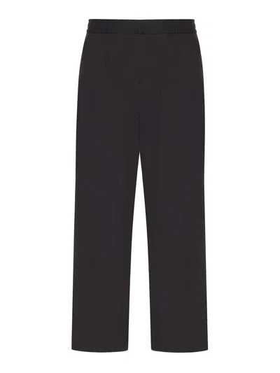 Laminar Cotton And Nylon Twill Trousers In Black