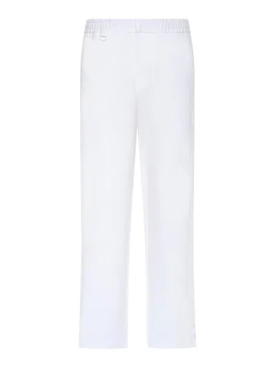 Laminar Cotton And Nylon Twill Trousers In White