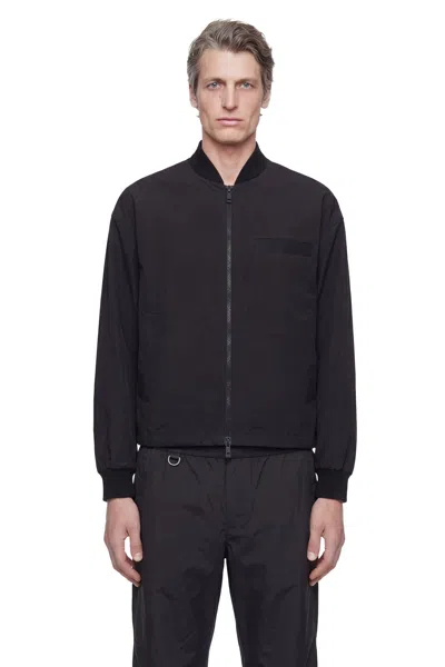 Laminar Cotton Bomber Jacket In Black