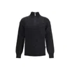 Laminar Half-zip Wool-blend Sweater In Gray