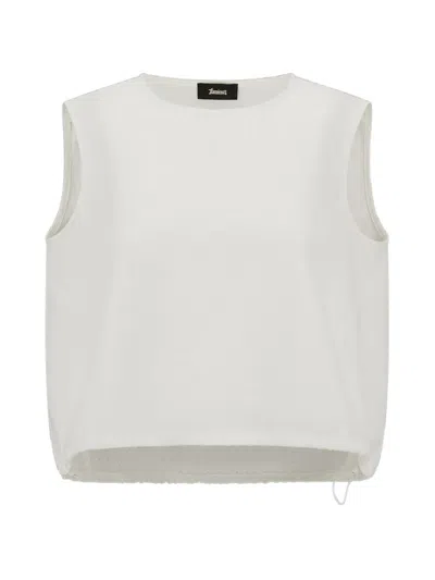 Laminar Crew-neck Tank Top In White
