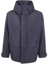 Laminar Cropped Packets Parka Jacket Clothing In Blue