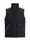 Laminar Padded And Quilted Sleeveless Jacket In Black