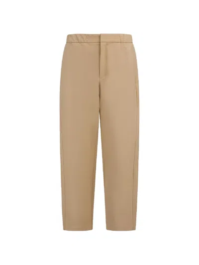 Laminar Drawstring-waist Regular-fit Trousers In Neutral