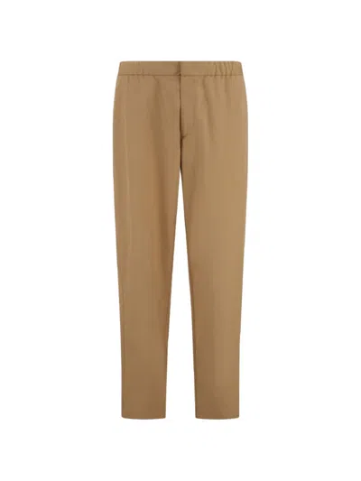 Laminar Elastic-waistband Trousers In Brown