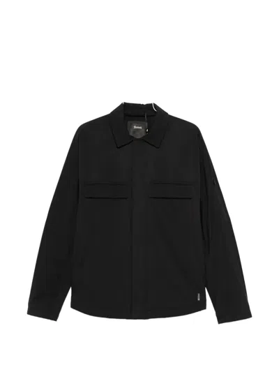 Laminar Flap-pockets Jacket In Black