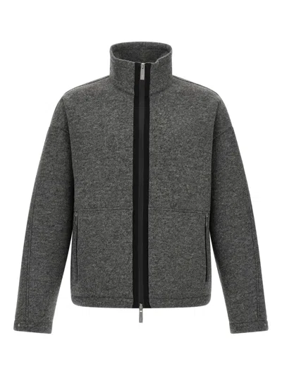 LAMINAR HIGH-NECK JACKET