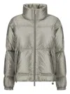 Laminar Metallic Shield Down Jacket With Titanium Coating Clothing In Gray