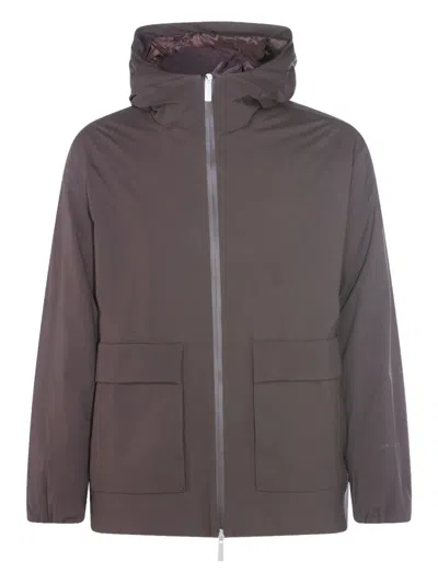 LAMINAR HOODED PADDED COAT