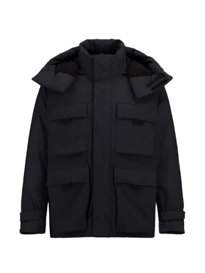 Laminar Hooded Padded Ski Jacket In Black