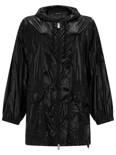 Laminar Hooded Polyamide Jacket In Black