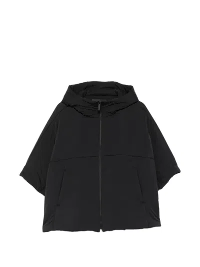 Laminar Hooded Quilted Jacket In Black