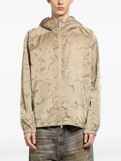 Laminar Hooded Short Jacket In Neutral