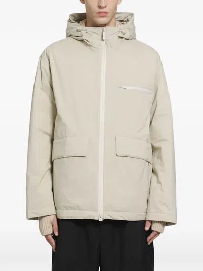 Laminar Hooded Zip-up Jacket In Gray