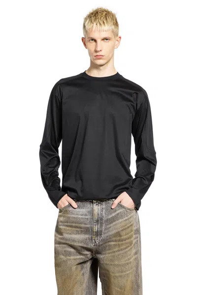 Laminar Interlock Jersey Long Sleeve T-shirt In Black