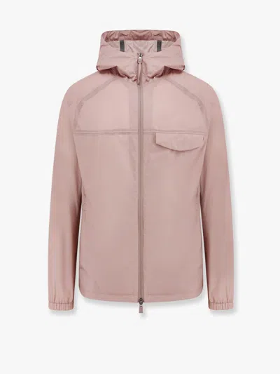 Laminar Jacket With Hood In Pink