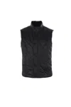 Laminar Padded And Quilted Sleeveless Jacket In Black