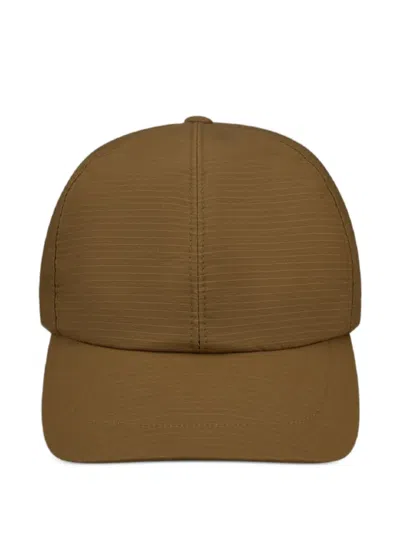 Laminar Logo-embroidered Baseball Cap In Brown