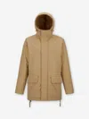 Laminar Flap-pockets Parka In Brown