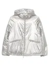 Laminar Metallic Shield Hooded Jacket Clothing In Gray