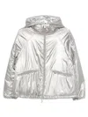 Laminar Metallic Shield Hooded  Jacket In Blue