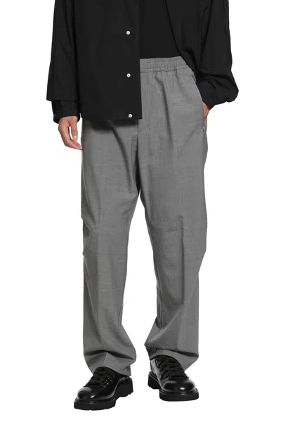 Laminar Nylon Wool Trousers In Gray