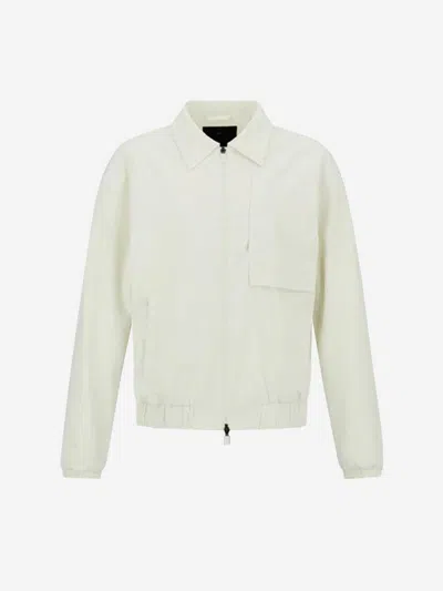 Laminar Zip-up Shirt Jacket In Beige