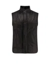Laminar Padded And Quilted Sleeveless Jacket In Black