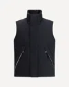 Laminar Padded And Quilted Sleeveless Jacket In Black