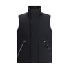 Laminar Padded And Quilted Sleeveless Jacket In Black