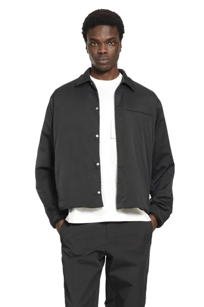 Laminar Padded Overshirt In Gray