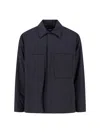 Laminar Boxy Minimalist Black Jacket With Classic Collar In Black