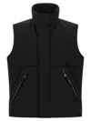 Laminar Padded And Quilted Sleeveless Jacket In Black