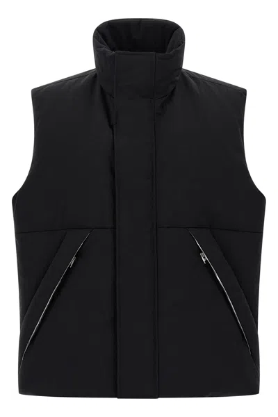 Laminar Zip-pocket Down Vest Clothing In Black