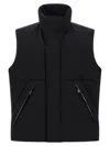 Laminar Padded And Quilted Sleeveless Jacket In Black