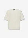 Laminar Round-neck Cotton T-shirt In White