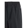 Laminar Elasticated Straight-leg Polyester Trousers In Black