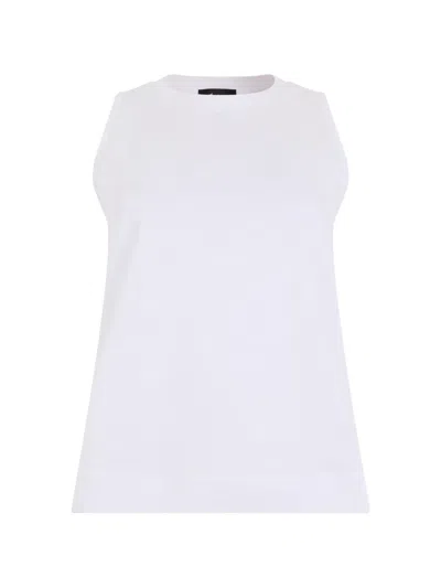 Laminar Sleeveless Top In White