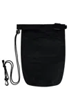 Laminar Solid Woven Bag In Black