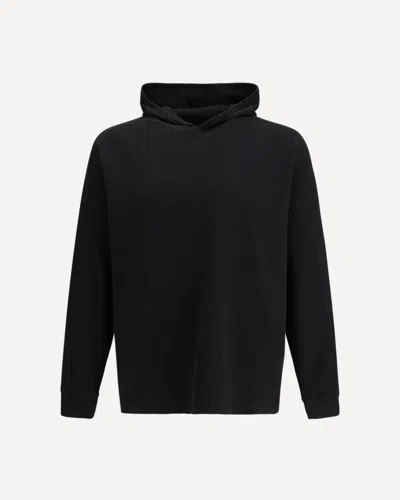 Laminar Sweatshirt In Honeycomb Cotton Jersey In Black